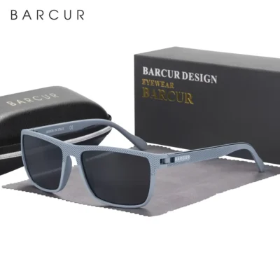 BARCUR Sports Polarized Ultralight Sunglass, BC2139, Gun Gray
